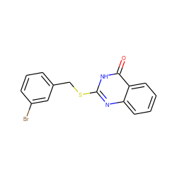 O=c1[nH]c(SCc2cccc(Br)c2)nc2ccccc12 ZINC000072205265