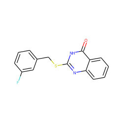 O=c1[nH]c(SCc2cccc(F)c2)nc2ccccc12 ZINC000015919708