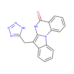 O=c1[nH]c2c(Cc3nnn[nH]3)c3ccccc3n2c2ccccc12 ZINC000000009171