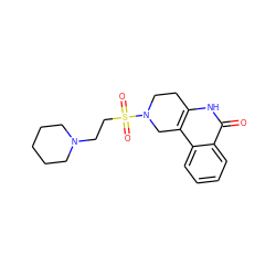 O=c1[nH]c2c(c3ccccc13)CN(S(=O)(=O)CCN1CCCCC1)CC2 ZINC000013536365