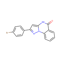 O=c1[nH]c2cc(-c3ccc(Br)cc3)nn2c2ccccc12 ZINC000042921082