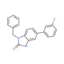 O=c1[nH]c2cc(-c3cccc(Cl)c3)ccc2n1Cc1ccccc1 ZINC000026652091