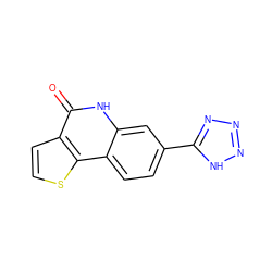 O=c1[nH]c2cc(-c3nnn[nH]3)ccc2c2sccc12 ZINC000116210689