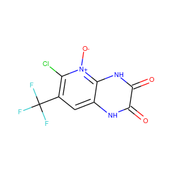 O=c1[nH]c2cc(C(F)(F)F)c(Cl)[n+]([O-])c2[nH]c1=O ZINC000100848730