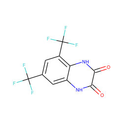 O=c1[nH]c2cc(C(F)(F)F)cc(C(F)(F)F)c2[nH]c1=O ZINC000013743980