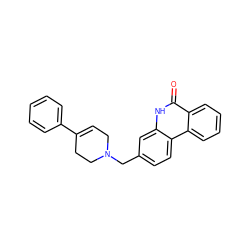 O=c1[nH]c2cc(CN3CC=C(c4ccccc4)CC3)ccc2c2ccccc12 ZINC000028527089