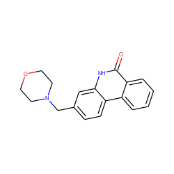 O=c1[nH]c2cc(CN3CCOCC3)ccc2c2ccccc12 ZINC000028526124