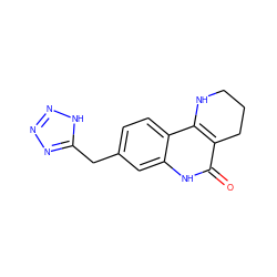 O=c1[nH]c2cc(Cc3nnn[nH]3)ccc2c2c1CCCN2 ZINC000118733949