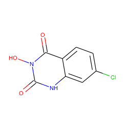 O=c1[nH]c2cc(Cl)ccc2c(=O)n1O ZINC000026470108