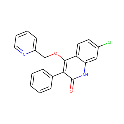 O=c1[nH]c2cc(Cl)ccc2c(OCc2ccccn2)c1-c1ccccc1 ZINC000013761242