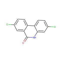 O=c1[nH]c2cc(Cl)ccc2c2ccc(Cl)cc12 ZINC000017380298