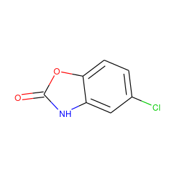 O=c1[nH]c2cc(Cl)ccc2o1 ZINC000084843283