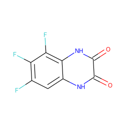 O=c1[nH]c2cc(F)c(F)c(F)c2[nH]c1=O ZINC000013743992