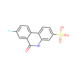 O=c1[nH]c2cc(S(=O)(=O)O)ccc2c2ccc(F)cc12 ZINC000029411992