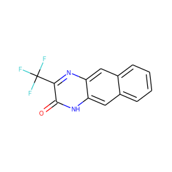 O=c1[nH]c2cc3ccccc3cc2nc1C(F)(F)F ZINC000005889485