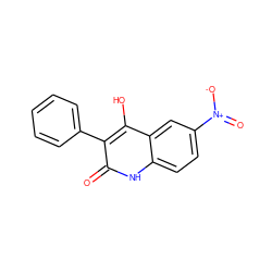 O=c1[nH]c2ccc([N+](=O)[O-])cc2c(O)c1-c1ccccc1 ZINC000036185238