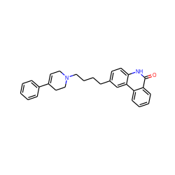 O=c1[nH]c2ccc(CCCCN3CC=C(c4ccccc4)CC3)cc2c2ccccc12 ZINC000028525680