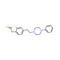 O=c1[nH]c2ccc(CCN3CCN(c4ccccc4)CC3)cc2s1 ZINC000012356130