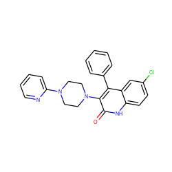 O=c1[nH]c2ccc(Cl)cc2c(-c2ccccc2)c1N1CCN(c2ccccn2)CC1 ZINC000008584533