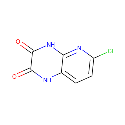 O=c1[nH]c2ccc(Cl)nc2[nH]c1=O ZINC000028762173