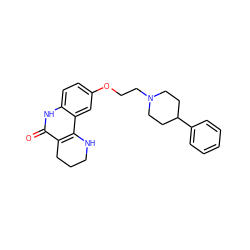 O=c1[nH]c2ccc(OCCN3CCC(c4ccccc4)CC3)cc2c2c1CCCN2 ZINC000118734242