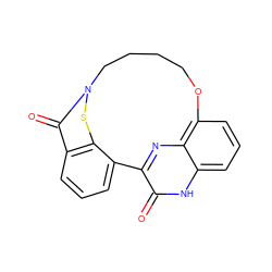 O=c1[nH]c2cccc3c2nc1-c1cccc2c(=O)n(sc12)CCCCO3 ZINC000036188409