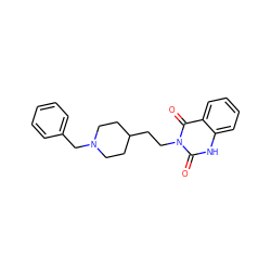 O=c1[nH]c2ccccc2c(=O)n1CCC1CCN(Cc2ccccc2)CC1 ZINC000003814234