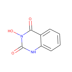 O=c1[nH]c2ccccc2c(=O)n1O ZINC000001640999