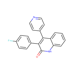 O=c1[nH]c2ccccc2c(-c2ccncc2)c1-c1ccc(F)cc1 ZINC000035271641