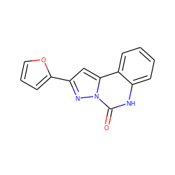 O=c1[nH]c2ccccc2c2cc(-c3ccco3)nn12 ZINC000013757057