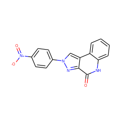 O=c1[nH]c2ccccc2c2cn(-c3ccc([N+](=O)[O-])cc3)nc12 ZINC000028710890