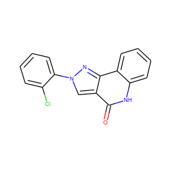 O=c1[nH]c2ccccc2c2nn(-c3ccccc3Cl)cc12 ZINC000013648694