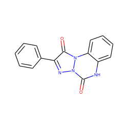 O=c1[nH]c2ccccc2n2c(=O)c(-c3ccccc3)nn12 ZINC000013642874