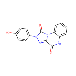 O=c1[nH]c2ccccc2n2c(=O)n(-c3ccc(O)cc3)nc12 ZINC000013580741