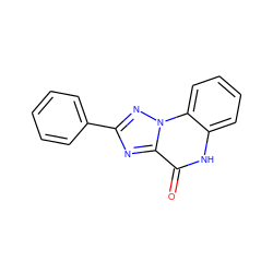 O=c1[nH]c2ccccc2n2nc(-c3ccccc3)nc12 ZINC000013677395