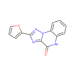 O=c1[nH]c2ccccc2n2nc(-c3ccco3)nc12 ZINC000013677399