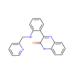 O=c1[nH]c2ccccc2nc1-c1ccccc1NCc1ccccn1 ZINC000095560991