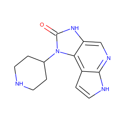 O=c1[nH]c2cnc3[nH]ccc3c2n1C1CCNCC1 ZINC000473112281