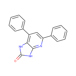 O=c1[nH]c2nc(-c3ccccc3)cc(-c3ccccc3)c2[nH]1 ZINC000034800847