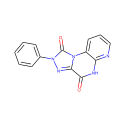 O=c1[nH]c2ncccc2n2c(=O)n(-c3ccccc3)nc12 ZINC000040404431