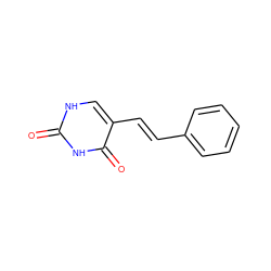 O=c1[nH]cc(/C=C/c2ccccc2)c(=O)[nH]1 ZINC000027980439