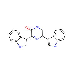 O=c1[nH]cc(-c2c[nH]c3ccccc23)nc1-c1c[nH]c2ccccc12 ZINC000001655069