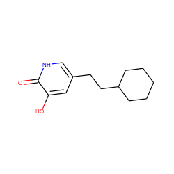 O=c1[nH]cc(CCC2CCCCC2)cc1O ZINC001772615015