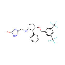 O=c1[nH]cc(CN[C@@H]2CC[C@H](OCc3cc(C(F)(F)F)cc(C(F)(F)F)c3)[C@H]2c2ccccc2)[nH]1 ZINC000036324444