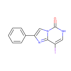 O=c1[nH]cc(I)c2nc(-c3ccccc3)cn12 ZINC000063539411