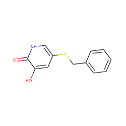 O=c1[nH]cc(SCc2ccccc2)cc1O ZINC000206398857