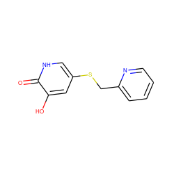 O=c1[nH]cc(SCc2ccccn2)cc1O ZINC000206319088