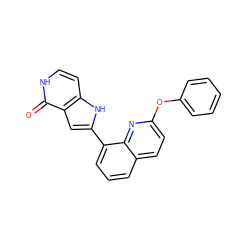 O=c1[nH]ccc2[nH]c(-c3cccc4ccc(Oc5ccccc5)nc34)cc12 ZINC000222396631