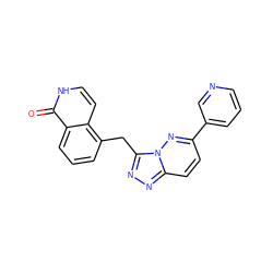 O=c1[nH]ccc2c(Cc3nnc4ccc(-c5cccnc5)nn34)cccc12 ZINC000073163069