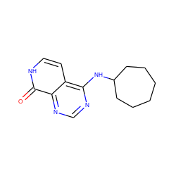 O=c1[nH]ccc2c(NC3CCCCCC3)ncnc12 ZINC000096285225